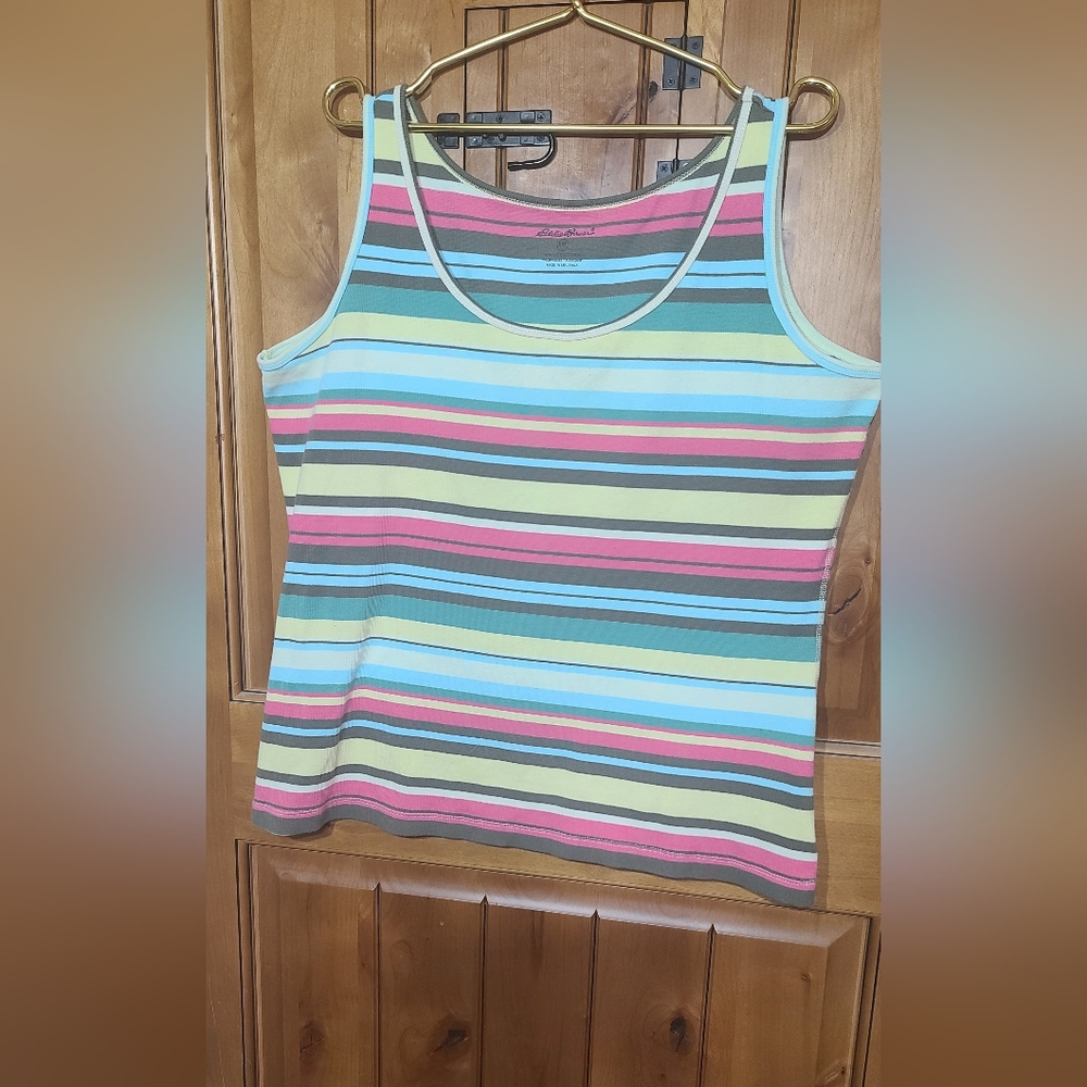 Eddie Bauer striped tank top xxl